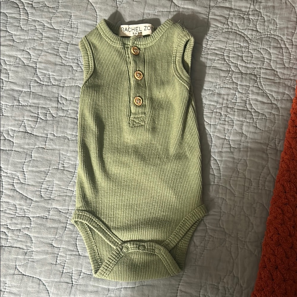 Rachel Zoe Olive Sleeveless Baby Bodysuit